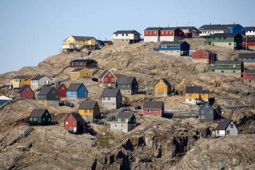 unrar:The remote town of Uummannaq is made up of colorful structures, Greenland, by Pete Ryan.