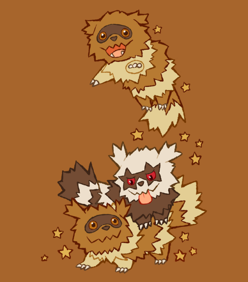 acro-bike:11/8/19– really pumped to see a new zigzagoon form!! i love zigzagoons so much!!!!!t