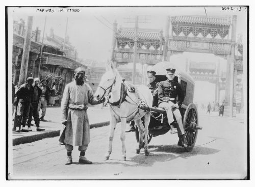 US Marines in Peking (China, 1900).