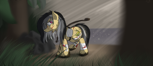 Not sexual, but it’s a pic I did that’s a little more…mature.  Daring Do, in the style of the new Tomb Raider.