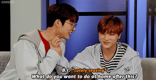 hanbabi:hanbin knows what jinhwan wants