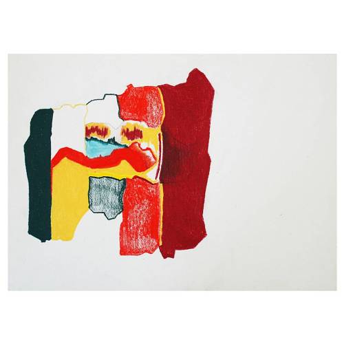 Lucas Talbotier, Les Beaux Arts Paris. Sans titre - 42 x 30 cm, 2014. Crayons de couleur sur papier.