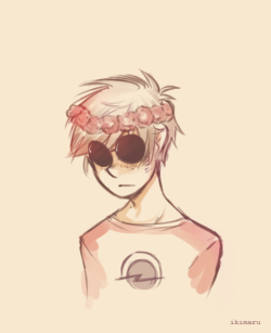   Anonymous: may i request a doodle of dave in a flower crown?  ook uvu 