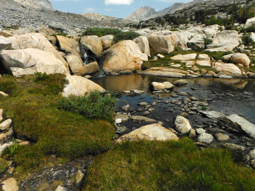 A good place for lunch. East Pinnacles Creek, John Muir Wilderness, Sierra Nevada Mountains, Califor