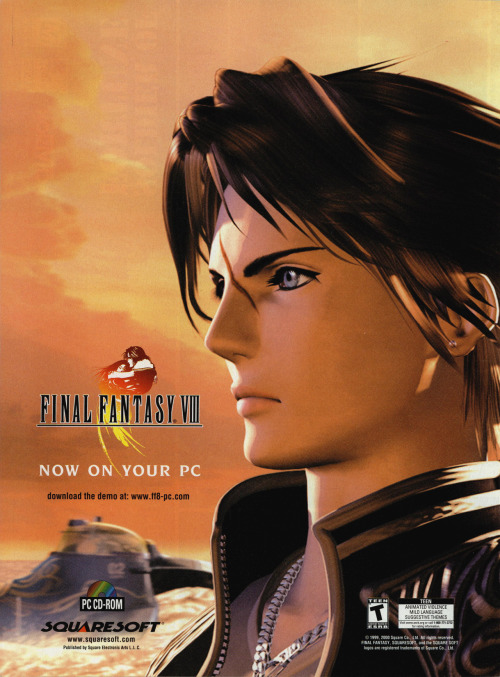 vgjunk:Ad for the PC version of Final Fantasy VIII.