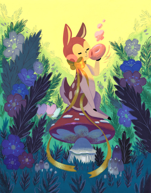 beckyandfrank:  We just released a brand new limited edition print! Meet li’l Doenut!