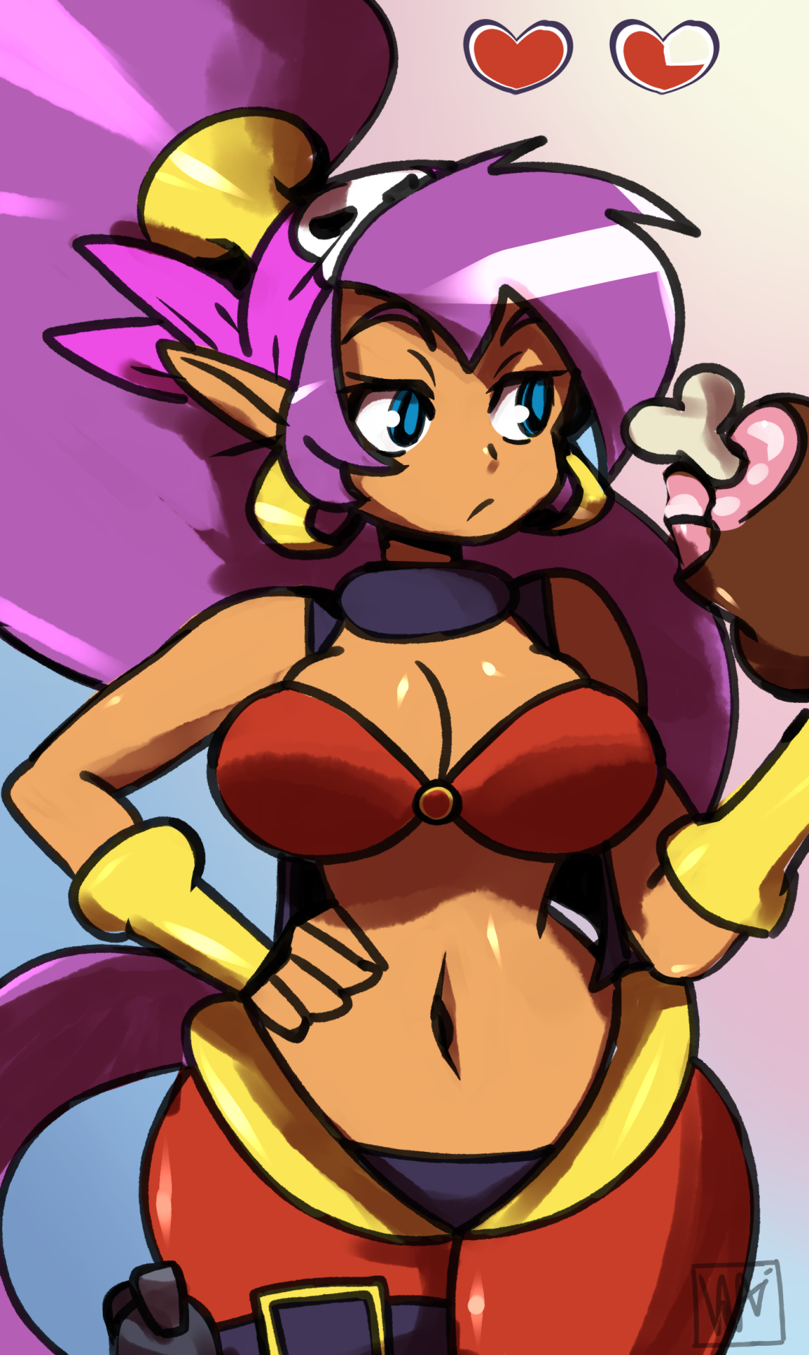vicsagod:  Got Shantae and the Pirate’s Curse! Really great game, decided to draw