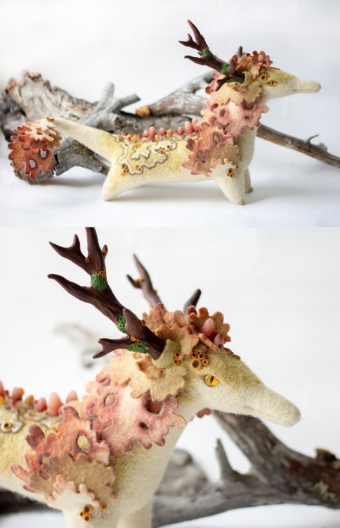 bitterradiolarite:sosuperawesome:Pumpkin and Forest DragonsAlena Bobrova on Etsy @hermitpolarbear @o