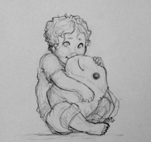 ofcowardiceandkings: a tiny kidlock with a big beeee for anon ❤️