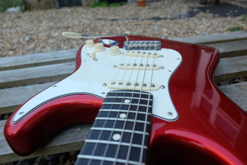 glorifiedguitars: Fender American Professional Stratocaster in Candy Apple Red Glorified Guitar