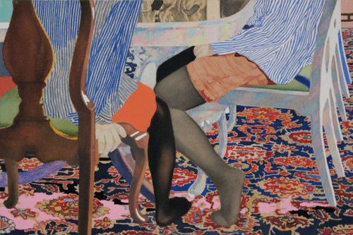 heliotrophic:西洋風の-アクリル-油彩-綿布-パネル,  Naomi Okubo, 2011