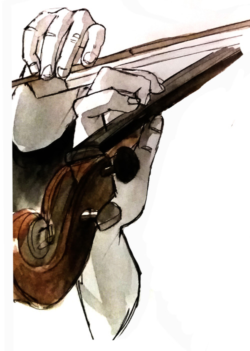 incaseyouart:Hands + violin