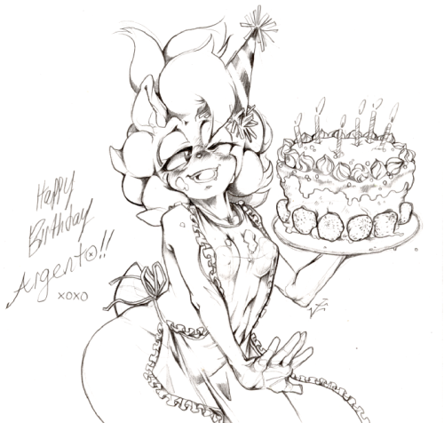 sonicboom53:  g0lden-anch0r:  Heres a lil’ birthday gift I sketched up for Argento this morning!Happy birthday bro! ☺  Again, Thank you so much. Its so freakin amazing! If you havent already, please follow golden anchor here. They’re an amazing
