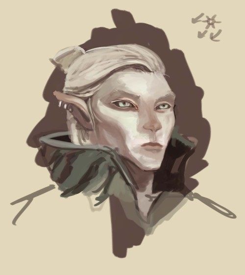 Sketching out what Snow Elves would have looked like is much more fun than studying for finals! 