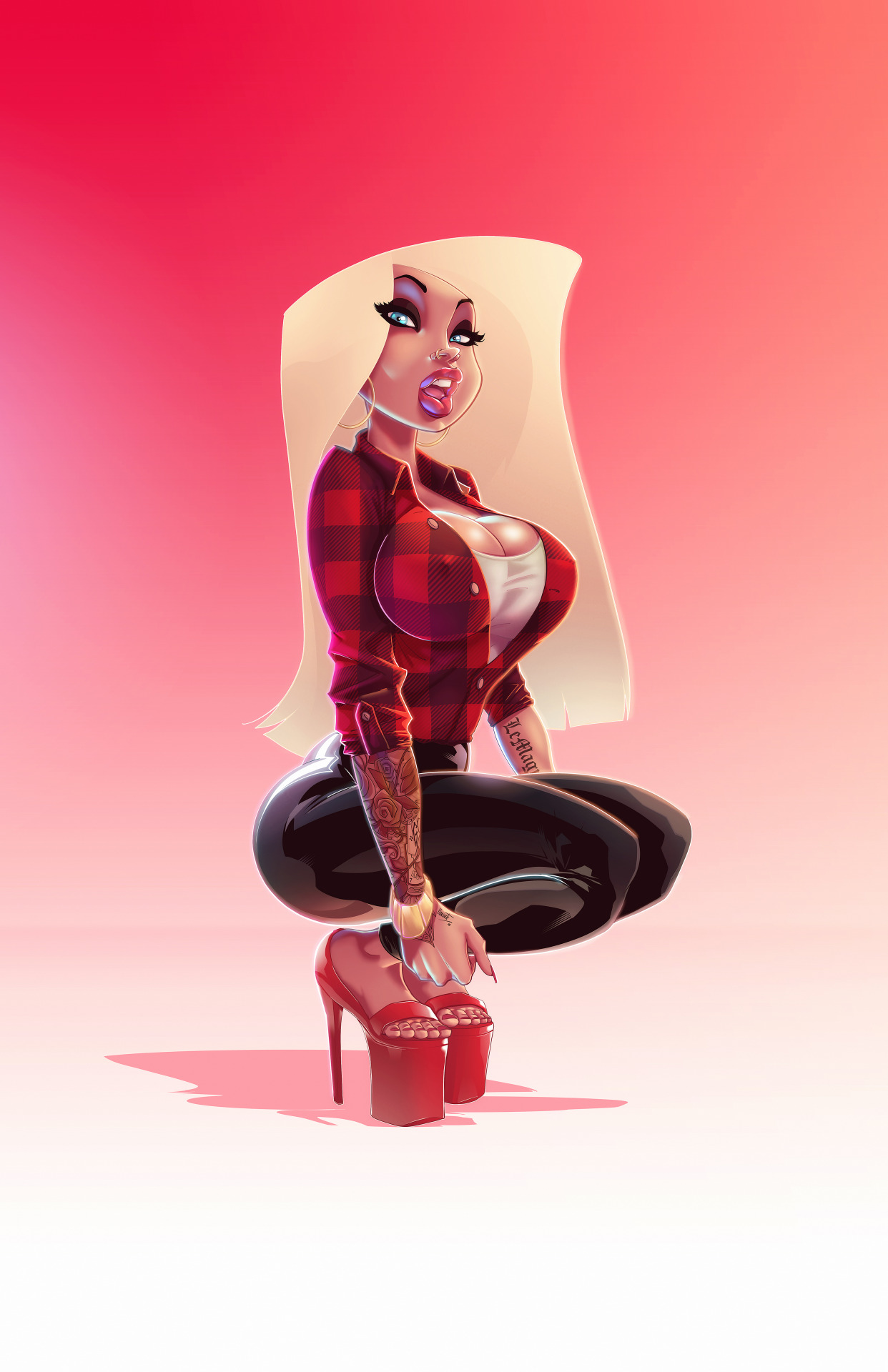 diegollorenteart:  A color experiment I did like a month ago. Not sure if I like