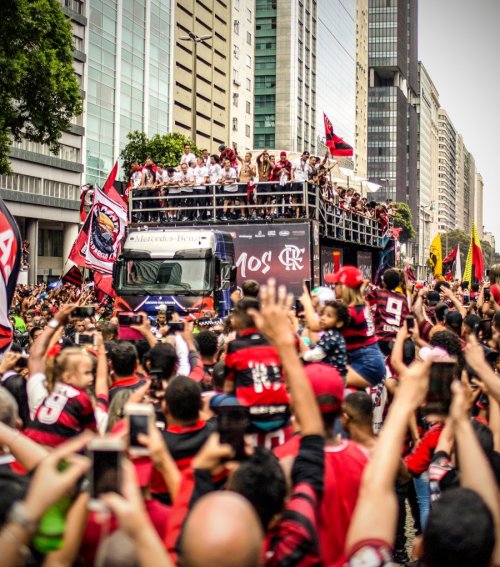 matchdaay: A sea of red and black took over Rio for Flamengo’s Copa Libertadores celebration