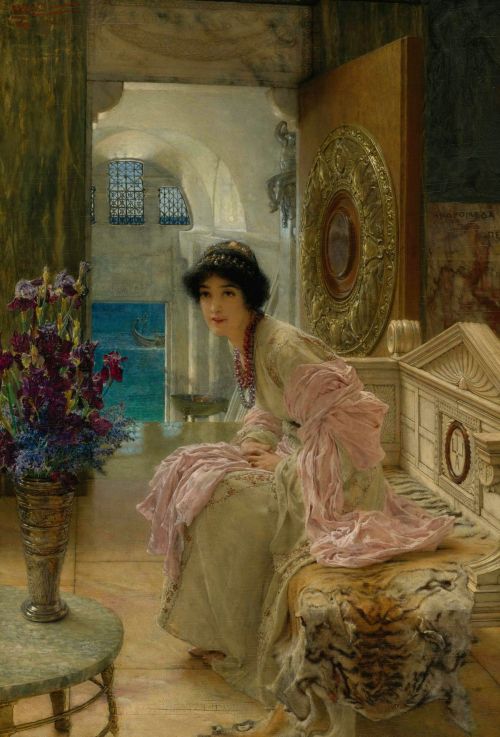 silenceforthesoul: Sir Lawrence Alma-Tadema - Watching And Waiting