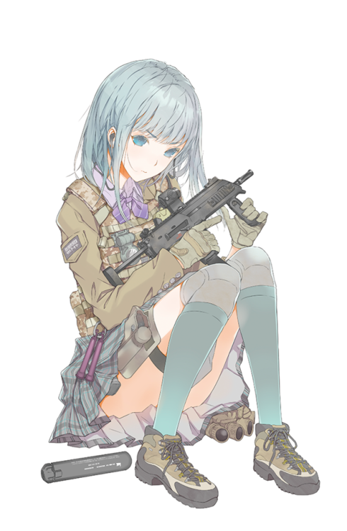 futureisfailed:ふゆの春秋さんのツイート: “Mk18mod1/MP7A1 椎名六花　前髪が少し重めで毛先が少し丸まっている、瞳が大きい黒目がちな感じの子。 #リトルアーモリ