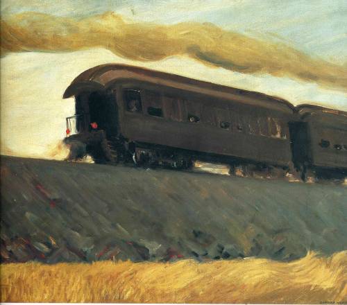 Railroad Train, Edward Hopper, 1908