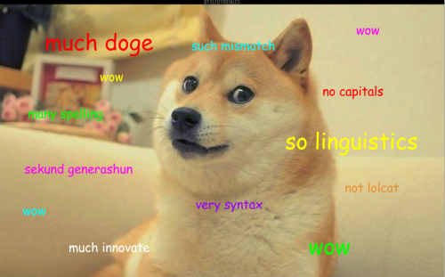 allthingslinguistic: much doge. so linguistics. wow. I have written a grammar of doge: here’s a hig