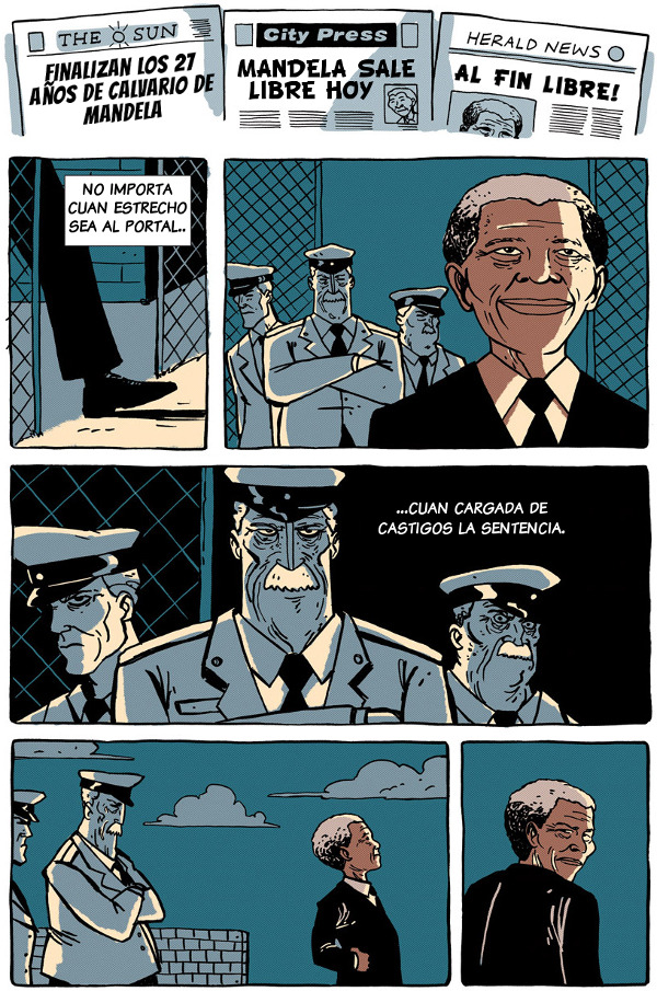 finofilipino:  Invictus: Un tributo a Nelson Mandela. Original en inglés: Zen Pencils.