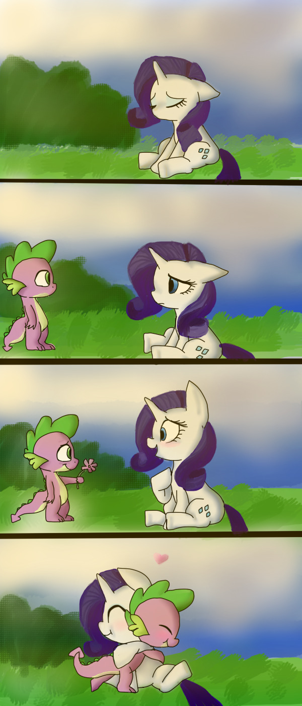 mlpfim-fanart:  Flower by Diamond—Rose  D'aww~! &lt;3