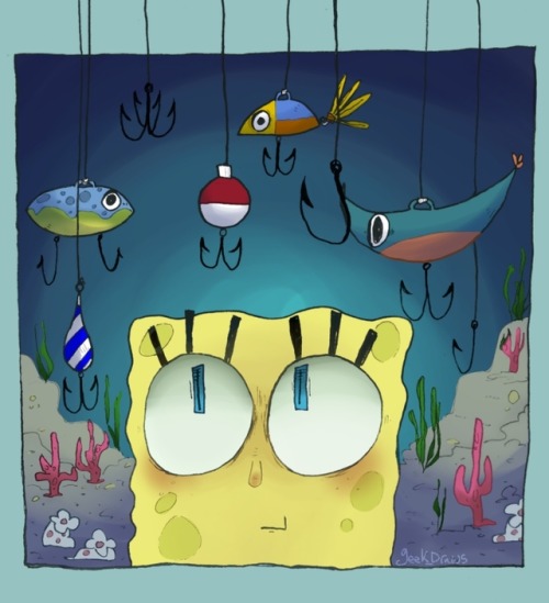 I Drew This For A Spongebob Fanart Contest Hottopic Was Hosting But It TRUNS OUT YOU GOTTA LIVE IN THE