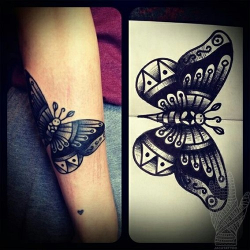 moth tattoo