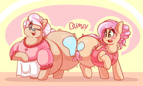 graphenescloset:My half of an art trade I did with @dufelbagofdrawsClaire and her mom, Pastry Puff&l