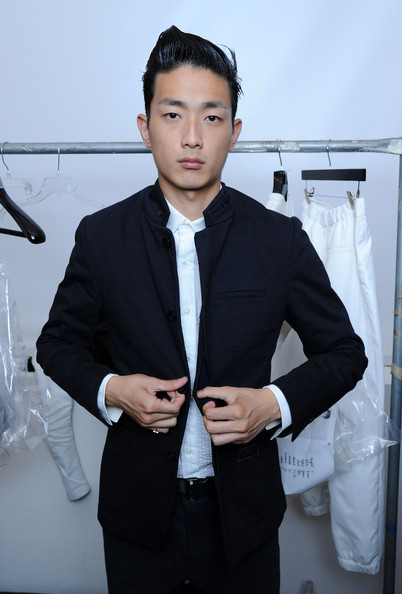 igotamodel:  2014 S/S NYFW - Park Sungjin at the backstage of 2014 S/S Patrick Ervell Collection 