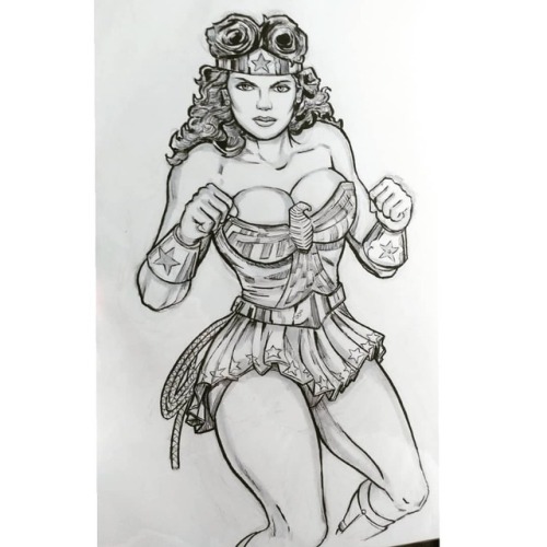 WonderWoman Retro 11X17 Bristol (uncolored) #Wonderwoman #classicWonderWoman #retroWonderWoman #dcco