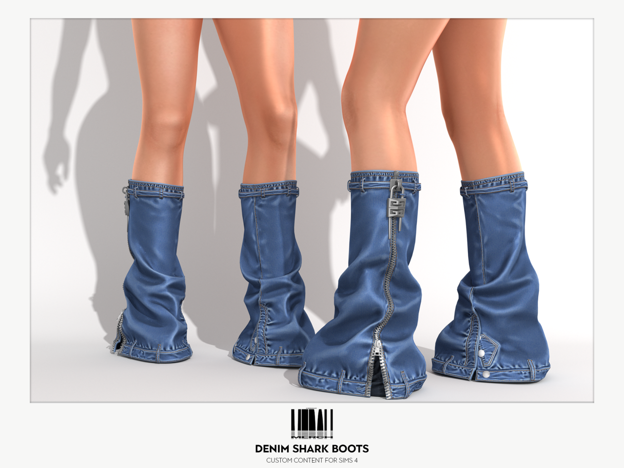 Merch Denim Shark Boots Hey Everyone Here Are The