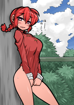 sgeewiz:  Ranma-chan wardrobe malfunction!Art