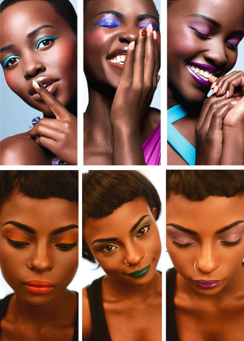 rookiemag:  Look Like Lupita  (Or at least make up your face like hers.) By Indigo. 