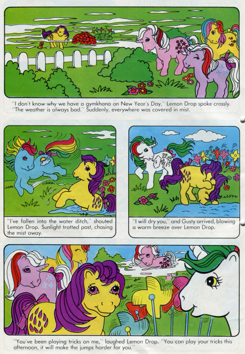 G1 My Little Pony comic #8 (1985), “The New Year Gymkhana”