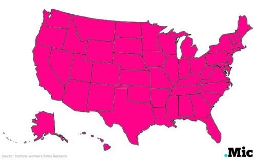 note-a-bear:taylormariegreen:micdotcom:This map shows every state where women are more likely to liv