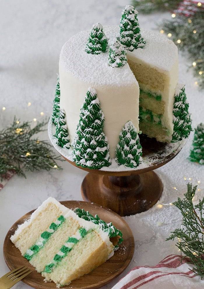 Easy Christmas Tree Cake - Erren's Kitchen