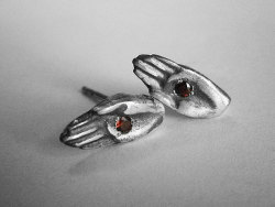 graveyarddirt:Stigmata Earrings, by Marie-Maude