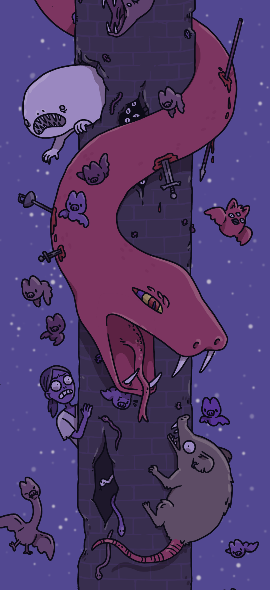 Just In Time For A Spooky Drawing I Work On This Project Over On Twitch If You Wanna Make Suggestions