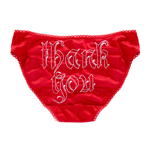 christinamancinas: PLEASE AND THANK YOU underwear Hand embroidered by the artist (5+hours of stitchi