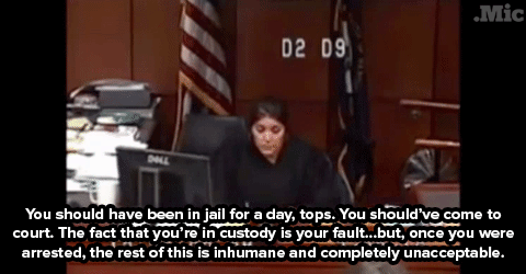 micdotcom:Watch: Kentucky Judge Amber Wolf slams a jail for sending a woman to court without pants