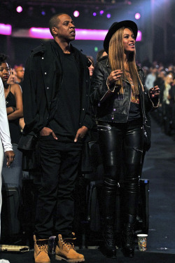 beyoncefashionstyle:Jay &amp; Bey at the Stevie Wonder tribute (Feb. 10)   
