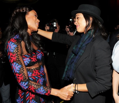 loonyloopy:Naomie Harris  &amp;  Rosario Dawson