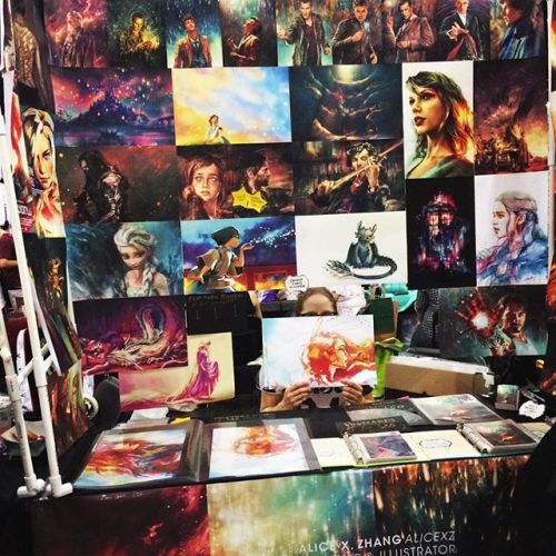 Thank you to everyone that came to my table at Anime Expo 2015!! Here’s a ~glamor shot~ of my setup 