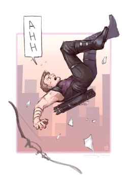 hawkvengerpr:  probablynotclintbarton:   theundercovermarvelfan:  yummidoesnothing:  Everyone: Omg Clint, stop falling off things   HEADCANON ACCEPTED!!    he really does have a knack for falling off of things…   I fall off of everything. Yesterday