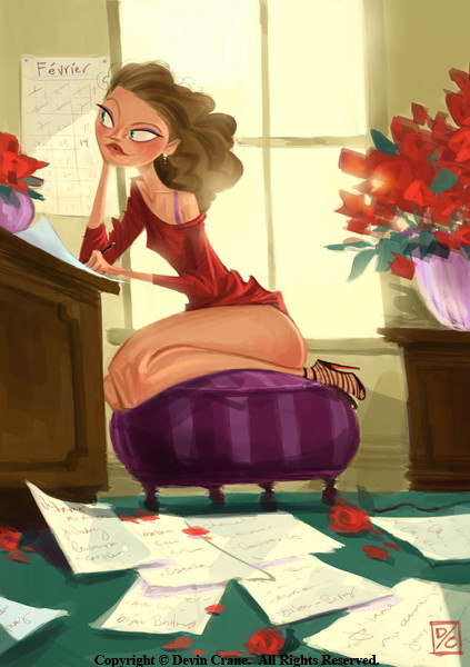 pinupgirlsart:  Devin Crane (via Pin Up and Cartoon Girls) 