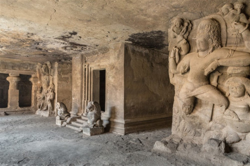 arjuna-vallabha: Elephanta Caves, Maharashtra, photos by Kevin Standage