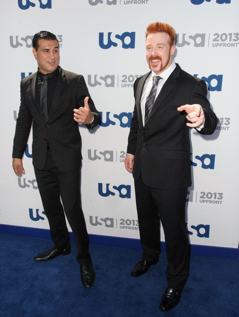 chocolate-berry23:  Sheamus and Alberto Del Rio at usa network 2013 upfront, credit