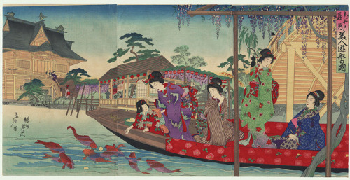 A Mirror of Japanese Nobility, A Scene of the Japanese Diet, An Assemblage of the Heroines of Kagosh