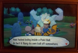 pokemonphdalison: A lot of people who don’t play pokemon tend to think that pokemon are forcibly kept in their pokeballs. This is really not what happens in the vast majority of cases. Most of the time, pokemon can leave their own pokeballs. We’ve